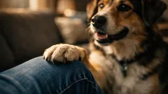 Why does my dog put their paw on me? What it means and how to respond