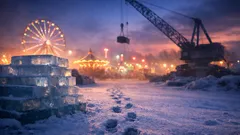 Inside Harbin’s ice city: how the world’s biggest winter theme park is built each year