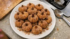 Pumpkin “Zucchette” Biscotti: Cozy Cinnamon-Sugar Cookies Shaped Like Tiny Pumpkins
