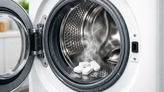 How to clean a smelly washing machine with dishwasher tablets