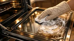 The 5-minute baking soda trick for a crystal-clear oven door